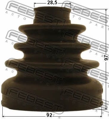 Febest CV joint boot inner – price 76 PLN