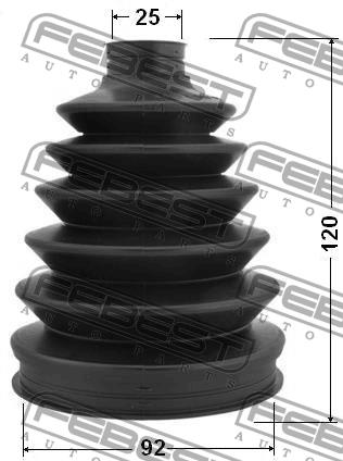 CV joint boot outer Febest 0317P-057