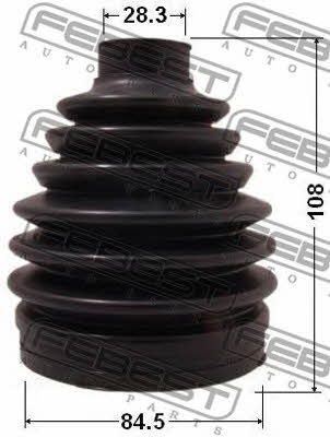 CV joint boot outer Febest 0217P-J1020