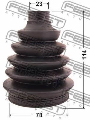 CV joint boot outer Febest 0217P-E11