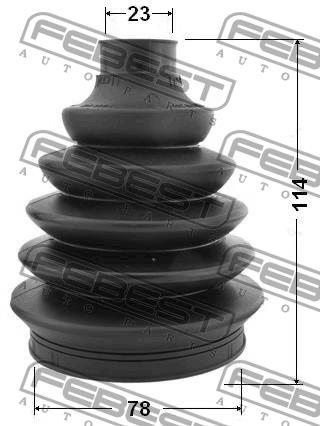 Febest CV joint boot outer – price 76 PLN
