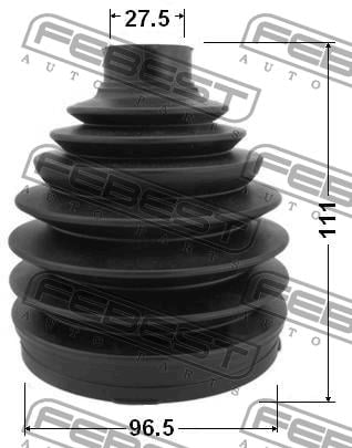 CV joint boot outer Febest 0217P-071