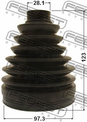 Febest CV joint boot outer – price 71 PLN