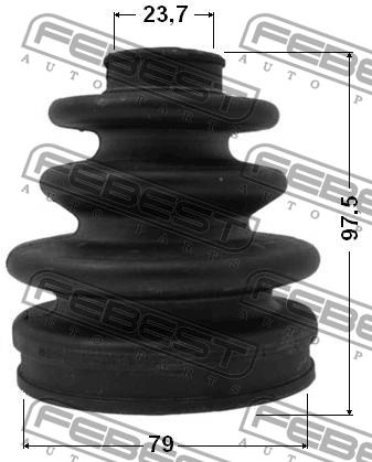 Febest CV joint boot outer – price 43 PLN