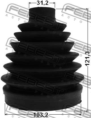 Febest CV joint boot outer – price 131 PLN