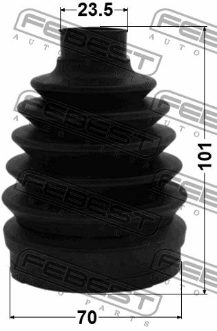 Febest CV joint boot outer – price 64 PLN