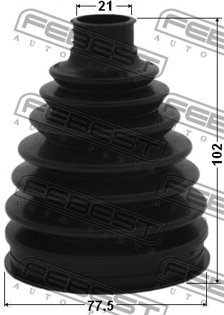 CV joint boot outer Febest 0317-CITY