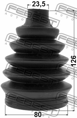 Febest CV joint boot outer – price 58 PLN