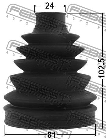 Febest CV joint boot outer – price 87 PLN