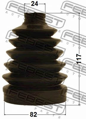Febest CV joint boot outer – price 77 PLN