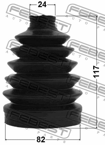 CV joint boot outer Febest 0417P-N94