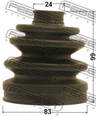 CV joint boot outer Febest 1217-EFAT