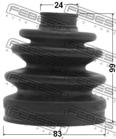 Febest CV joint boot outer – price 59 PLN