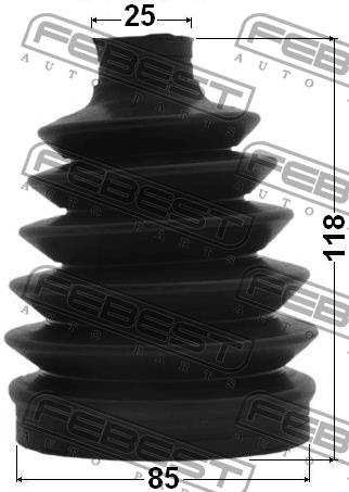 Febest CV joint boot outer – price 82 PLN
