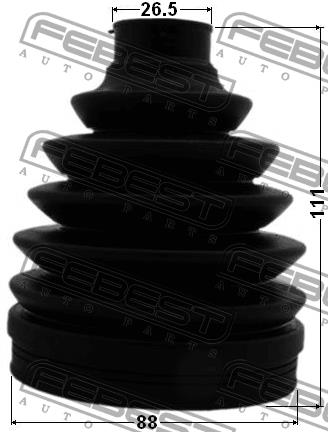 Febest CV joint boot outer – price 68 PLN