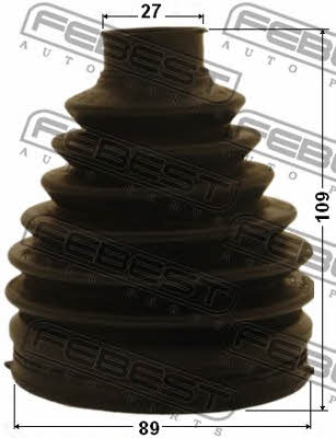 CV joint boot outer Febest 0417P-NA4