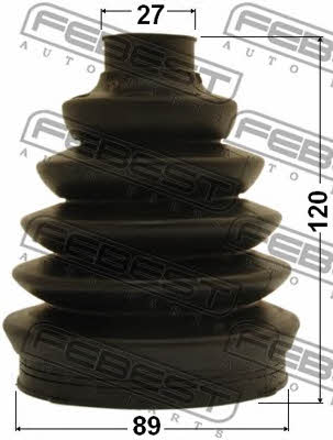 CV joint boot outer Febest 2117P-CA223