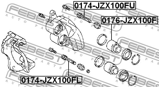 Febest Caliper slide pin – price [object Object] PLN