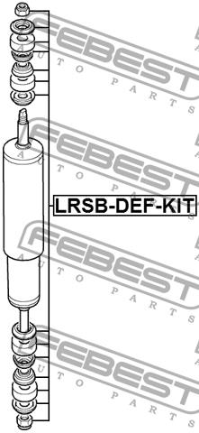 Front shock absorber cushion, repair kit Febest LRSB-DEF-KIT