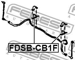 Febest Front stabilizer bush – price 20 PLN