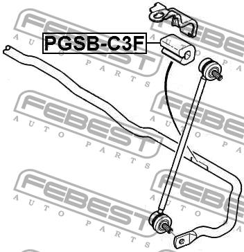 Febest Front anti roll bar bush – price 17 PLN
