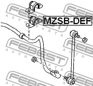 Front stabilizer bush Febest MZSB-DEF