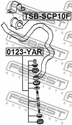Febest Front anti roll bar bush – price 8 PLN