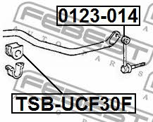 Front stabilizer bush Febest TSB-UCF30F