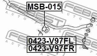 Front stabilizer bush Febest MSB-015