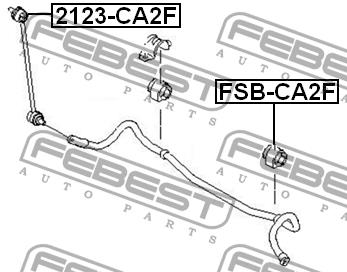 Front stabilizer bush Febest FSB-CA2F