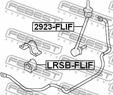 Front stabilizer bush Febest LRSB-FLIF