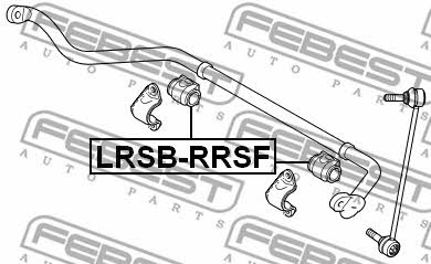 Front anti roll bar bush Febest LRSB-RRSF
