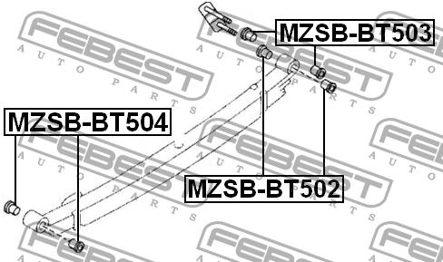 Febest Spring Earring Bushing – price 10 PLN