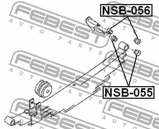 Febest Silentblock springs – price [object Object] PLN
