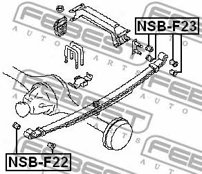 Spring Earring Bushing Febest NSB-F22