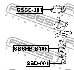 Febest Front shock absorber boot – price 29 PLN