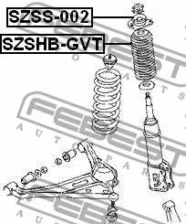 Febest Front shock absorber boot – price