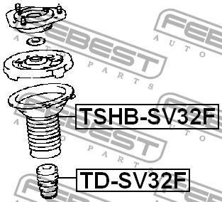 Febest Front shock absorber boot – price 60 PLN