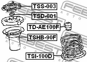 Febest Front shock absorber boot – price 27 PLN