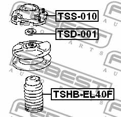 Front shock absorber boot Febest TSHB-EL40F