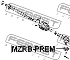 Steering tip boot Febest MZRB-PREM
