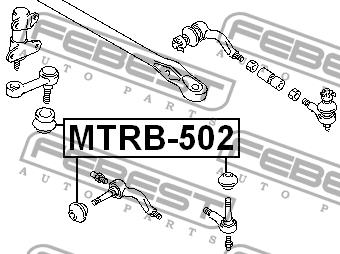 Steering tip boot Febest MTRB-502