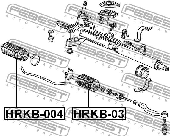 Steering rack boot Febest HRKB-03