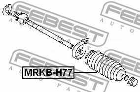 Steering rack boot Febest MRKB-H77
