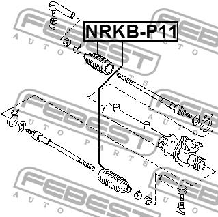 Febest Steering rack boot – price 25 PLN