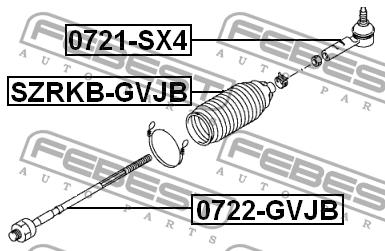 Febest Steering rack boot – price 36 PLN