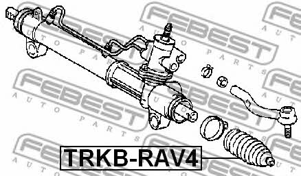 Steering rack boot Febest TRKB-RAV4