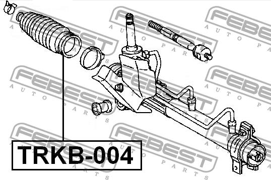 Febest Steering rack boot – price 25 PLN