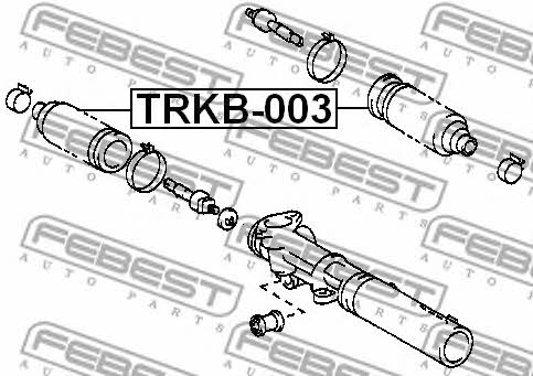 Febest Steering rack boot – price 21 PLN