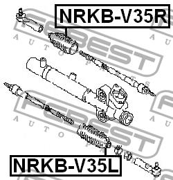 Febest Steering rack boot – price 26 PLN